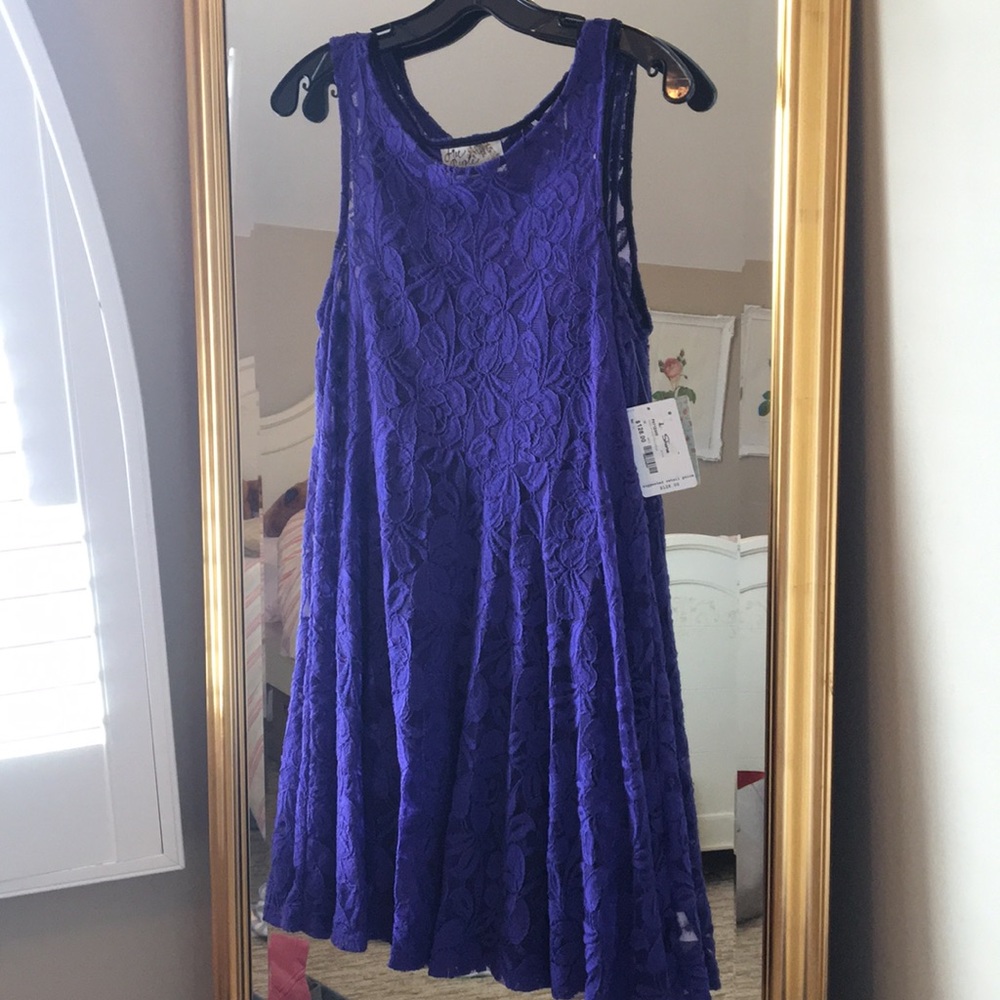 Free people purple lace dress